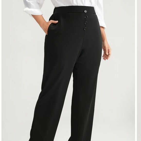 NWT BloomChic hi rise black pants 12 / L - Picture 2 of 8